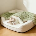 thumbnail image 4 of Soft Dog Blanket Washable Puppy Essentials Dog Product Cat Kitten Calming Blankets Throw Thickened Flannel Blankets, for Medium Small Dogs Pet Dog Gifts Yellow, 4 of 4
