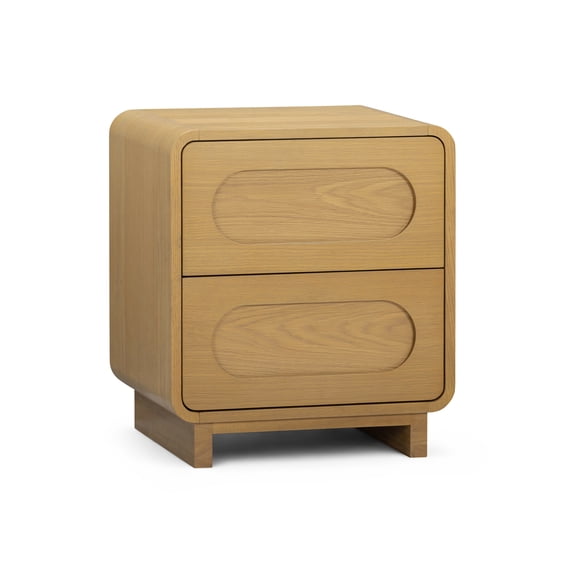 Teamson Home Tenley 2-Drawer Nightstand, Natural