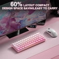 thumbnail image 4 of Aula MINI60 HE PRO - 60% Mechanical Gaming Keyboard , Hall Effect Hot Swappable, Adjustable Actuation Rapid Trigger Mode, 8000 Hz Polling Rate, 60 Percent Compact Design, 4 of 6