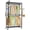 35.4"W without Fabric Cover and Storage Shelves, variant on Heavy-Duty Rolling Clothes Rack, Garment Rack, Portable Closet on Wheels, with Adjustable Mesh Shelves and Hanging Rails, Hooks