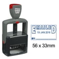 thumbnail image 1 of Printtoo Office Document Heavy Duty Dater Stamp With Emailed By Text Date Self Inking Rubber Stamp-Blue, 1 of 3
