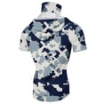 thumbnail image 5 of Men's Lightweight Camouflage Gradient Quick Dry Fishing Hoodie Shirt - UPF 50+ Sun Protection Short Sleeve Shirts with Neck, 5 of 7