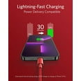 thumbnail image 2 of Anker New Nylon USB-C to Lightning Charging Cord 10ft MFi Certified Supports Power Delivery, Red, 2 of 7