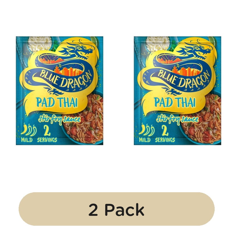 Blue Dragon Pad Thai Stir Fry Sauce 120g, British Import (Pack of 2)