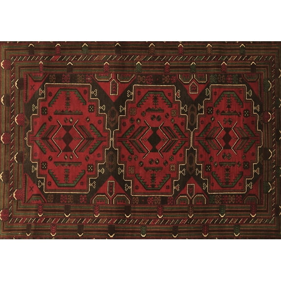 Ahgly Company Indoor Rectangle Persian Brown Traditional Area Rugs, 4' x 6'