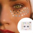thumbnail image 4 of Seitruly Pegatinas autoadhesivas de diamantes de imitación para la frente de los ojos, joyería de maquillaje facial de cristal diferente, arte Tratamientos faciales tipo 4, 4 of 6