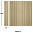 thumbnail image 2 of Concord Panels | Faux Wood Slat - Pine | Waterproof Slat Panel | 94.5” x 4.8” Each | Wood Wall Panels for Interior Decor CO600-04 (Pack of 6 - 18.9 sqft), 2 of 5