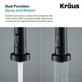 thumbnail image 3 of Kraus Dual Function Kitchen Faucet Sprayer in Matte Black, 3 of 7