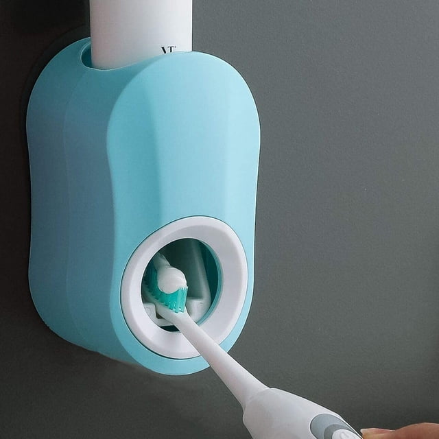Mashaouyo Clearance Toothbrush Holder Toothpaste Dispenser Wall Mounted Children’s Hands Toothpaste Squeezer Suitable for Bathroom Automatic Wall Mounted Creative Toothpaste