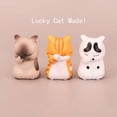 thumbnail image 1 of 1pc Cartoon Lucky Cats Model Winking Resin Craft Action Figure Doll DIY Decor, 1 of 6