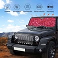thumbnail image 6 of Disketp Windshield Sun Shade, Car Sun Shade For Front Window Pink Glitter Sunshades Sun Visor Protector Blocks Uv Rays Foldable, 6 of 9