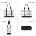 thumbnail image 6 of FORMRS Canvas Laptop Tote Bag for Women with 15.6" Computer Compartments Shoulder Handbag, Orange Nautical Pattern, 6 of 7