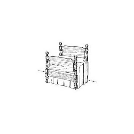 Woodcraft Project Paper Plan To Build Early American Bed - Material Not Included