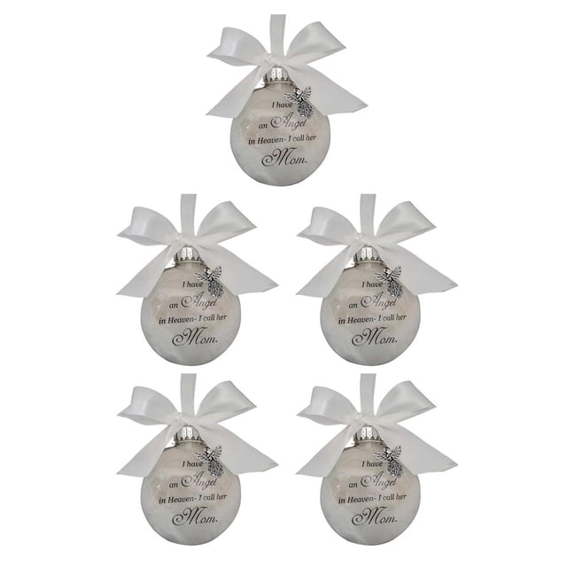 Billuyoard Decoración bola plástico pluma colgante conmemorativo adorno bola árbol de Navidad colgante, mamá Type2 NO2 Billuyoard CBP155935