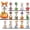 West highland dog, variant on Interchangeable Seasonal Animal Wooden Decor Set, 10-Inch Dog Figurine with 12 Holiday Accessories for Tiered Tray, Desk, Table and Farmhouse Decor