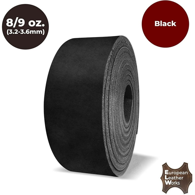 ELW Vegetable Tanned Leather Belt Blanks Strips Straps 5-6oz (2mm