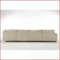 thumbnail image 2 of Beige Corduroy Oversized 5-Seat Modular Sectional Sofa – Convertible Living Room Couch with Plush Comfort, 2 of 21