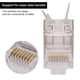 thumbnail image 3 of Conectores de Paso RJ45 CAT7 10 Piezas de Enchufe Modular de Cable de Red RJ45 Blindado Extremos Cat7 RJ45 Velocidad de Transmisión 30GIP Chip de 3 Clavijas Chapado en Oro ANGGREK Otros, 3 of 8