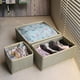 thumbnail image 5 of Caja de almacenamiento de tela no tejida con placa lavada, juego de 3 piezas, cajón descubierto, caja pequeña, plegable, tamaño pequeño, juego de 3 piezas de almacenamiento, 5 of 6