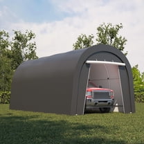 May in Color Domed Carport 10' x 20', Portable Garage with 2 Roll up Doors, Heavy Duty Car Canopy Party Tent, All-Season Storage Shelter Shed Carport for Motorcycle, Boat, Truck, or Garden Tools