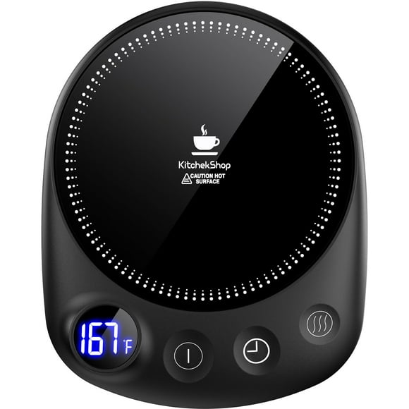 Calentador de tazas de café KitchekShop Fastest Heating, negro