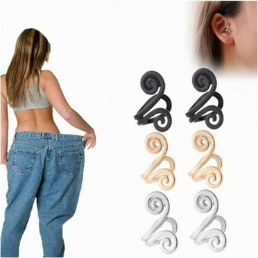 Acupressure S_limming Earrings, Acupressure Earrings, Non Pierced Ears Earrings for Acupressure, Acupressure Magnetic Earrings for Wei_GHT Loss Women (3-Pair)