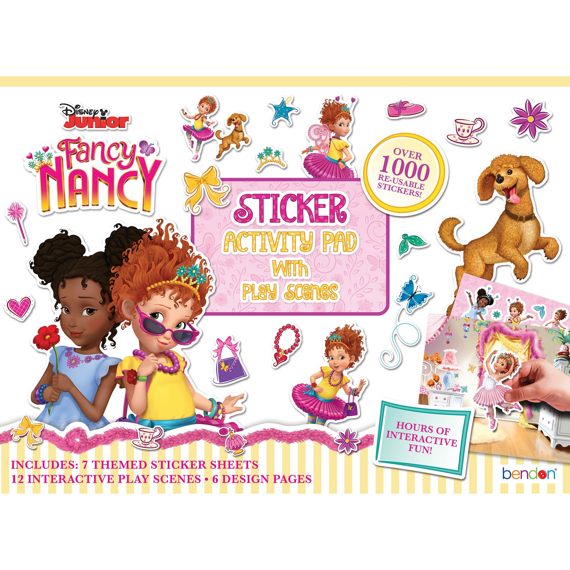 Fancy Nancy Sticker Activity Pad Over 1000 Reusable Stickers