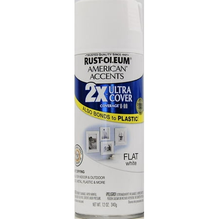Rust Oleum American Accents Ultra Cover 2x White Flat Spray Paint And Primer In 1 12 Oz Rust Oleum American Accents Ultra Cover 2x White Flat Spray Paint And Primer In 1 12 Oz