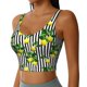 thumbnail image 2 of Fotbe Lemons on Striped Sujetador Deportivo Largo sin Aros para Mujer con Almohadillas y Soporte Medio, Transpirable y Absorbente, Camiseta Tipo Chaleco o Tank Top-XX-Large, 2 of 8