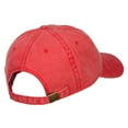 thumbnail image 4 of Japanese Chinese Love Embroidered Washed Cotton Cap - Red OSFM, 4 of 5