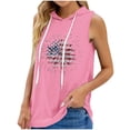 thumbnail image 2 of 2024 Summer Women's Sleeveless Hoodies Lightweight Oversized Hooded Sweatshirt for Women Tank Tops T-Shirt Gradient, 2 of 4