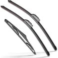 thumbnail image 1 of LAICAIW RAINTOK Windshield Wiper Blades Replacement for 2007-2017 Jeep Wrangler 2008-2018 Wrangler JK Original Factory Quality Front Rear Wipers Blade Set for My Car-15" 15" 13" (Pack of 3), 1 of 7