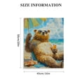 thumbnail image 3 of Creowell Bear Beach Summer Canvas Prints Wall Art Home Decor 16x20in, 3 of 5