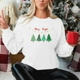 thumbnail image 4 of Ailaofu Christmas Sweatshirts Women Tis The Season Xmas Shirt Christmas Tree Graphics Tees Holiday Long Sleeve Pullover Tops, 4 of 7