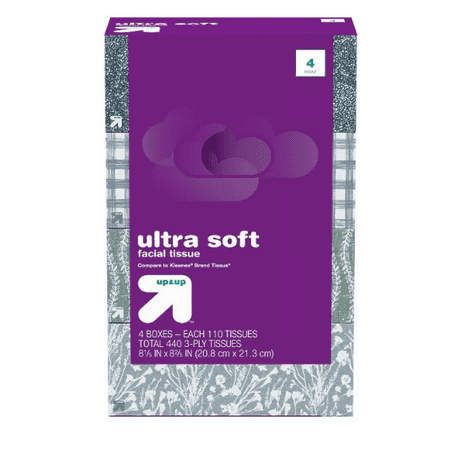 Ultra Soft Facial Tissue - up & up ( pack of 4)