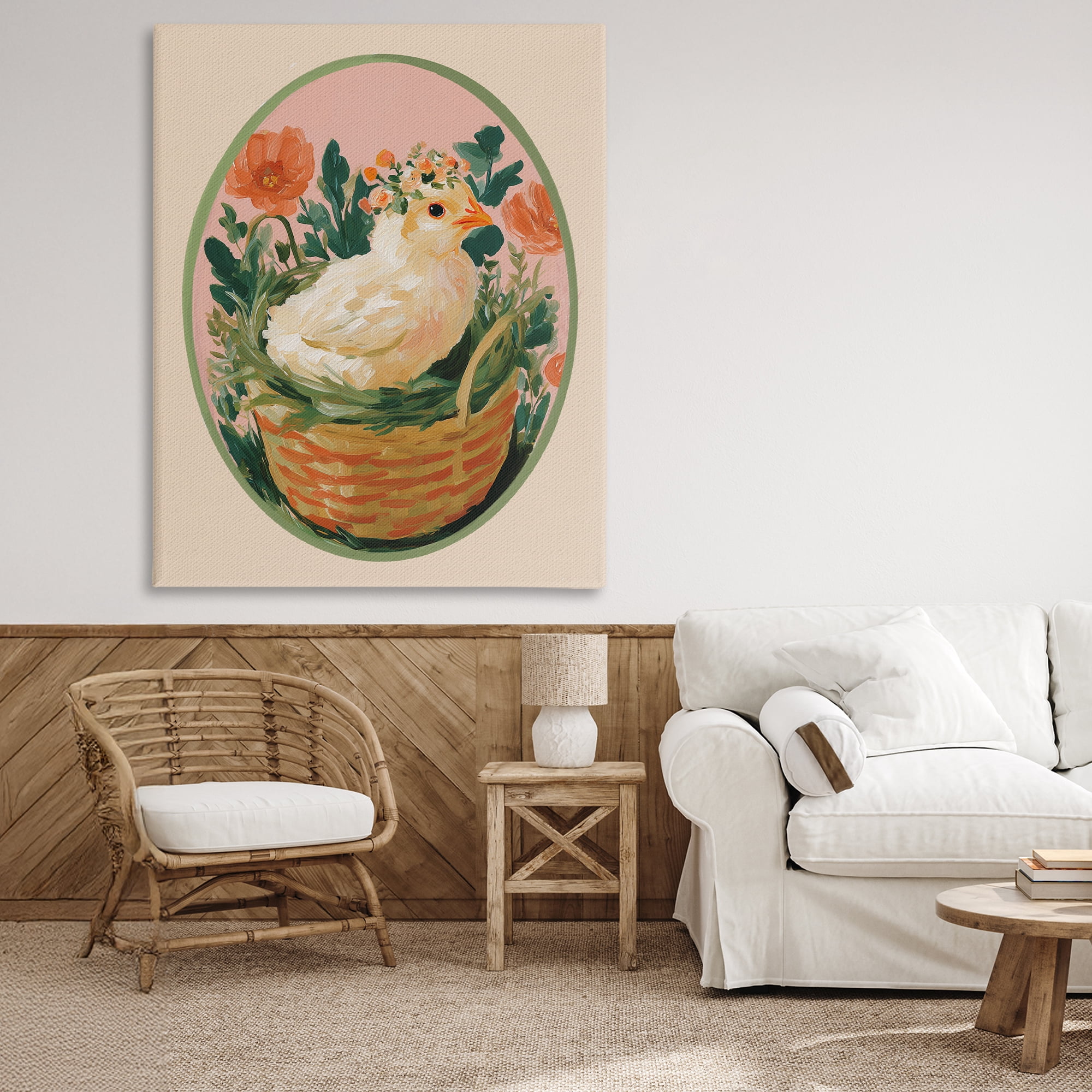 Stupell Industries Bloom Nest Chick Canvas Wall Art, design by Yen