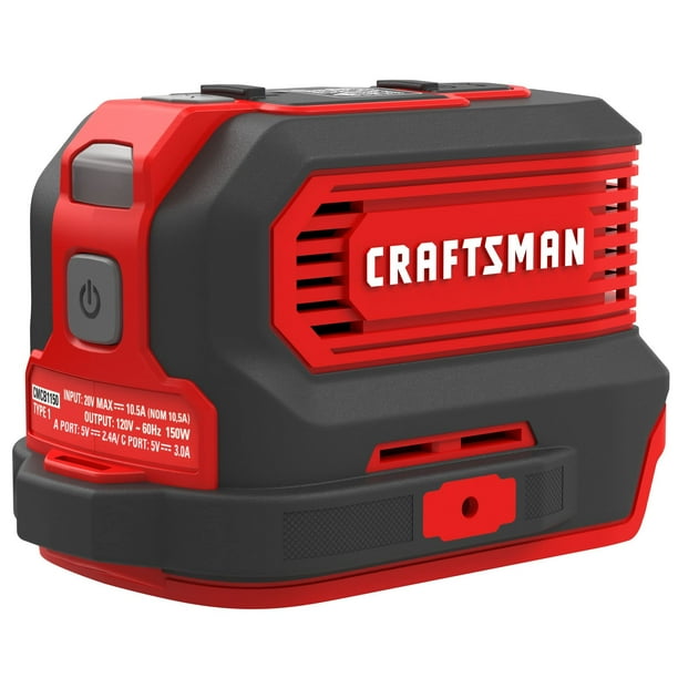 Cargador, inversor de corriente y linterna CRAFTSMAN V20 150W