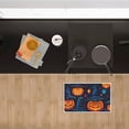 thumbnail image 4 of Halloween Entryway Doormats Halloween Pumpkins Moons Indoor Door Mat Wear-Resistant Bats Glowing Neon Cartoon Style Halloween Ornaments 19.7x31.5 Inches, 4 of 6