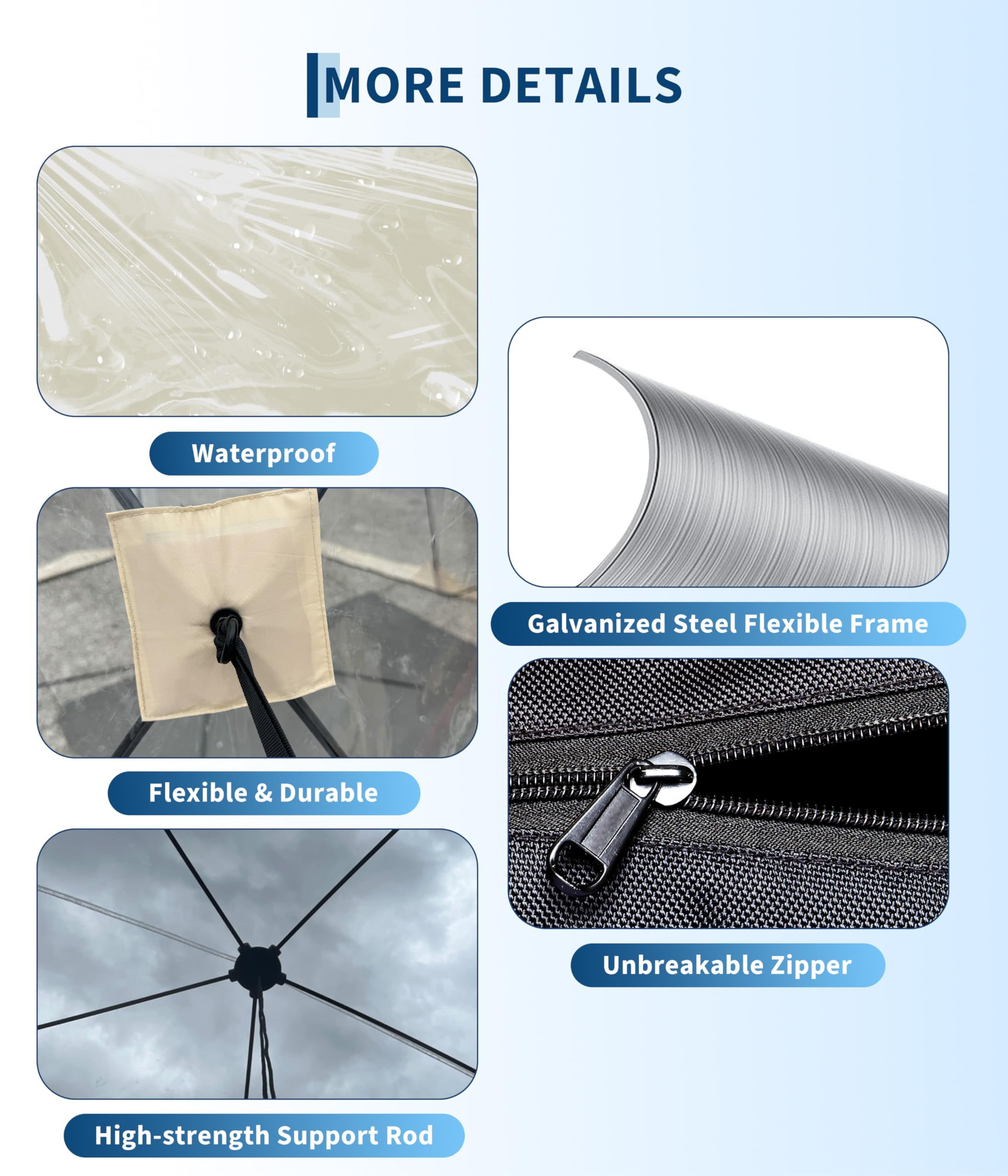 Mescukay 10x10 ft Pop Up Bubble Tent, 4-6 Person Camping Shelter, 540° Fully Transparent, Weather-Resistant Bubble Dome, Portable Design for Outdoor Activities, Sports Events, Fishing