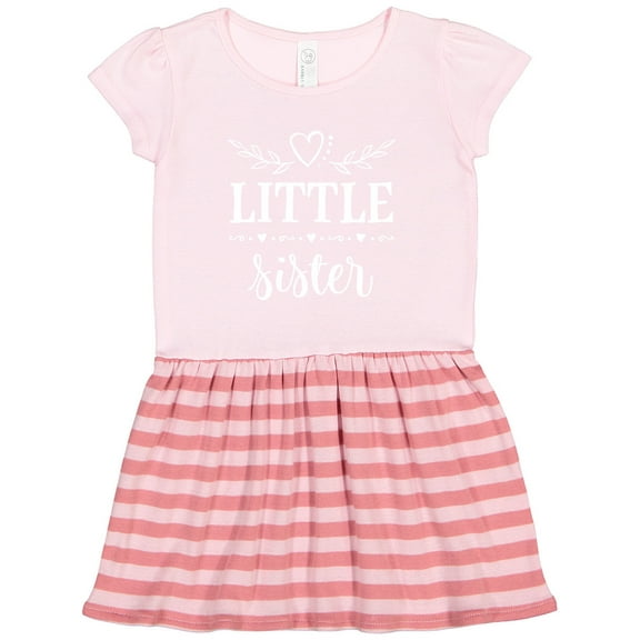 Inktastic Little Sister Outfit Gift Toddler Girl Dress