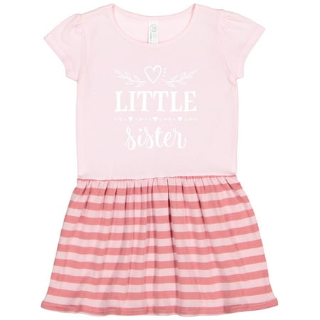 

Inktastic Little Sister Outfit Gift Toddler Girl Dress