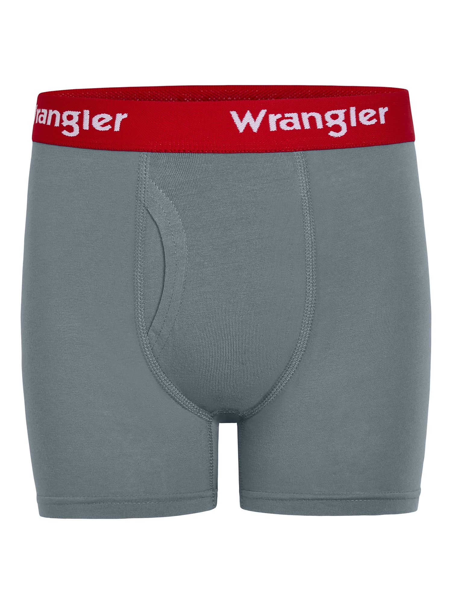 Wrangler Boys' Cotton Boxer Briefs, Soft Boys Underwear w/ 4-Way Stretch, Medium, 5-Pack