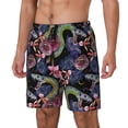 thumbnail image 2 of Fotbe Snake And Flower Men’s Swim Trunks Quick Dry Swim Shorts Board Shorts with Mesh Lining-XX-Large, 2 of 9