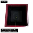 thumbnail image 6 of Southern Patio Colony 16 Inch Square Resin Outdoor Planter Urn, Oxblood Red, 6 of 9