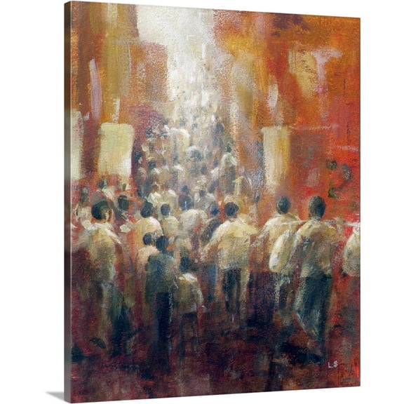 Great BIG Canvas | "Chinese Street, 1992" Canvas Wall Art - 24x30
