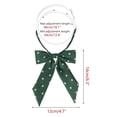 thumbnail image 2 of Corbatas de lunares para mujeres INSPIRE CHIC con lazo de cinta preatado y cuello elástico ajustable para uniforme y cosplay Verde Oscuro Tamaño Único, 2 of 6