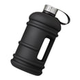 thumbnail image 1 of Taza negra para deportes al aire libre, taza de agua portátil de gran capacidad, botella de agua de plástico de gran tamaño de 2,2 L, 1 of 11