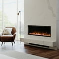 thumbnail image 3 of Modern Ember Skyline 60 Inch Linear 3 Sided Smart Electric Fireplace - 70+ Color Options | Compatible with Alexa and Google Assistant, 3 of 8
