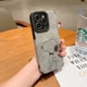 thumbnail image 2 of Funda De Cuero Con Textura De Gamuza Snoopy Compatible Con iPhone 14 13 12 11 Pro MAX XS XR X 7 8 Plus SE Blanda Antideslizante Para Teléfono, 2 of 3