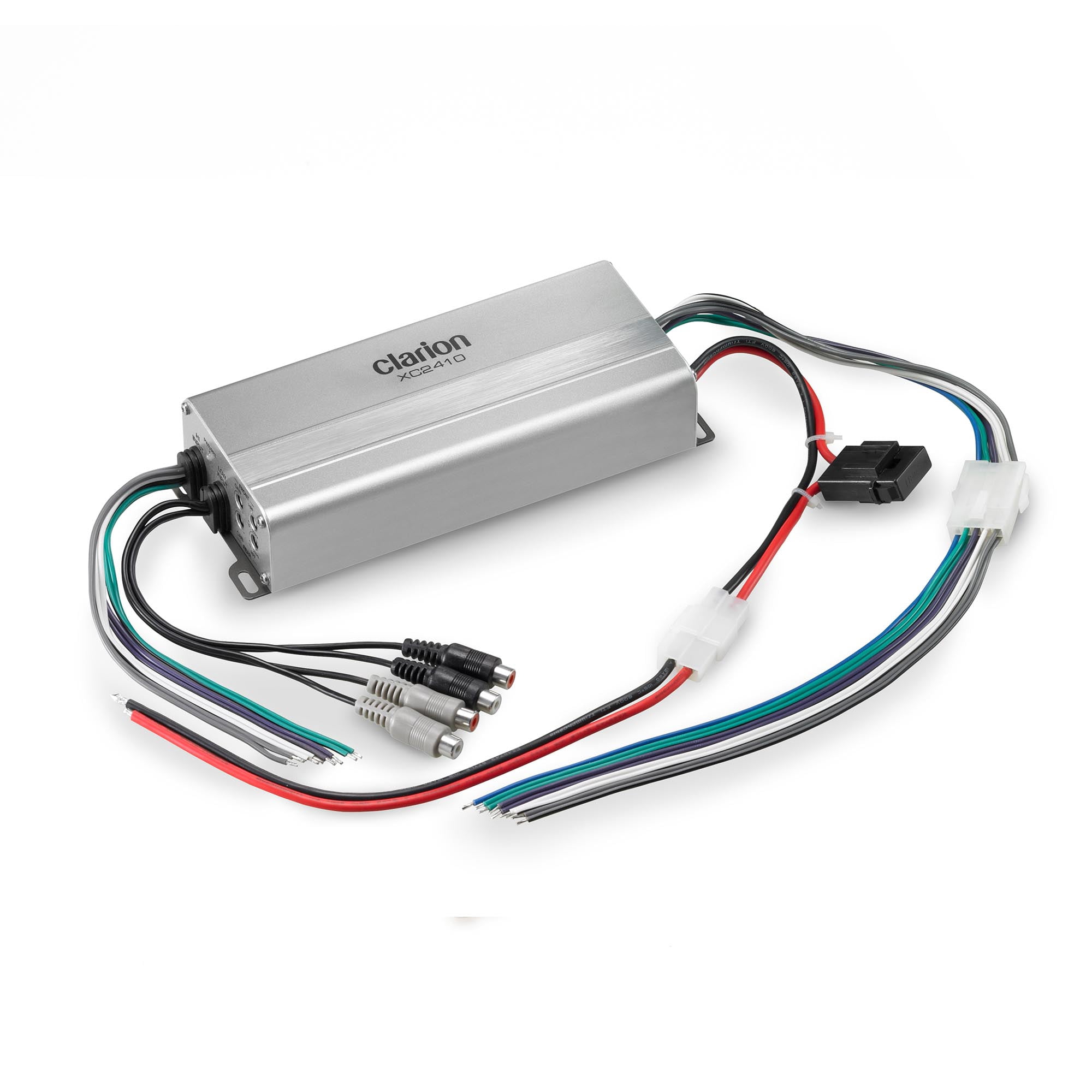 Clarion XC2410 UTV Marine Amplifier & Non-Ride Command RCA Adapter
